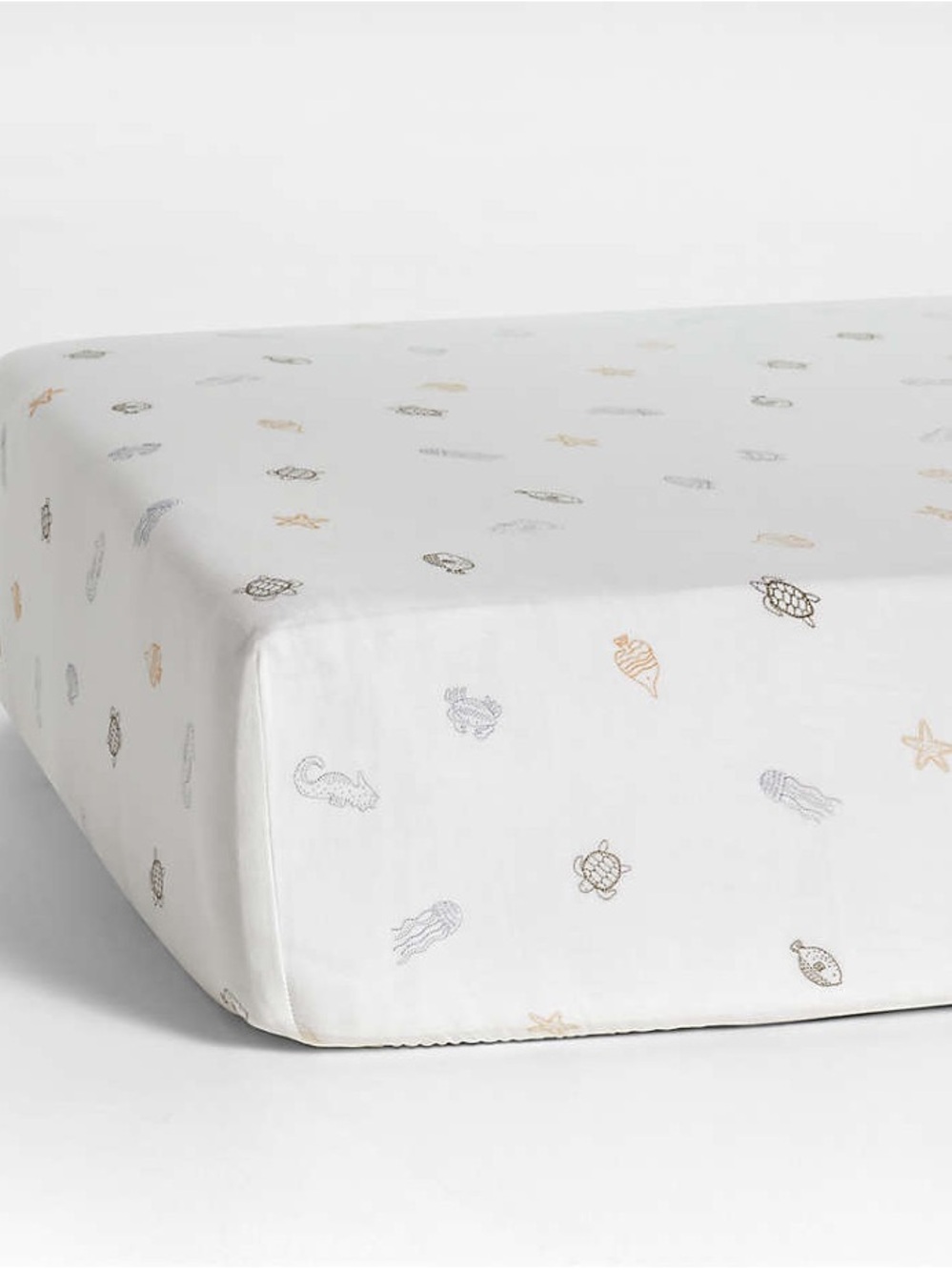 NWOT Supersoft Sea Dreams 100% Organic Cotton Baby Crib Fitted Sheet